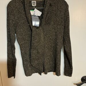 Anne Klein Charcoal Cardigan Sweater